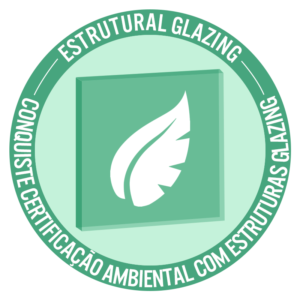 Logo de Certificação Ambiental da estrutural glazing